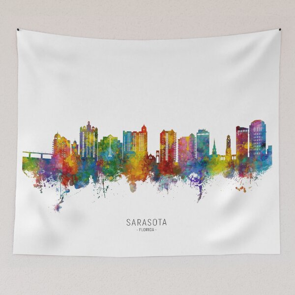 Item preview, Sarasota Florida Skyline designed and sold by ArtPrints.