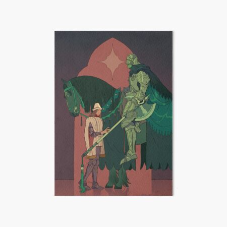 Sir Gawain and the Green Knight Art Board Print