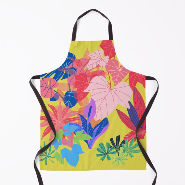 Item preview, colorful leaf flower plants pattern yellow designed and sold by Cold Citrus.