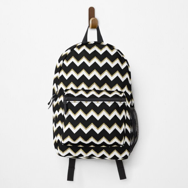 Item preview, Patrón de Chevron negro, blanco y dorado designed and sold by 3bythelake.