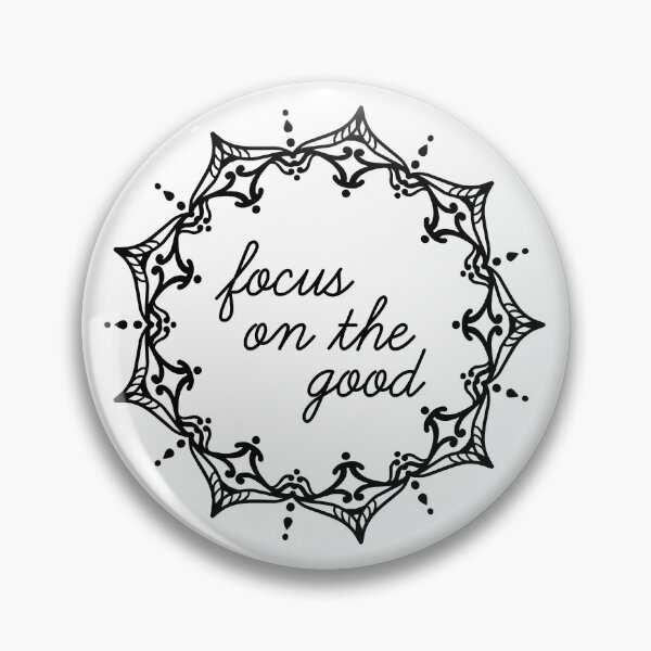 Item preview, "Focus on the Good" Mandala Print Design GC-092-04 designed and sold by GraphicCharms.