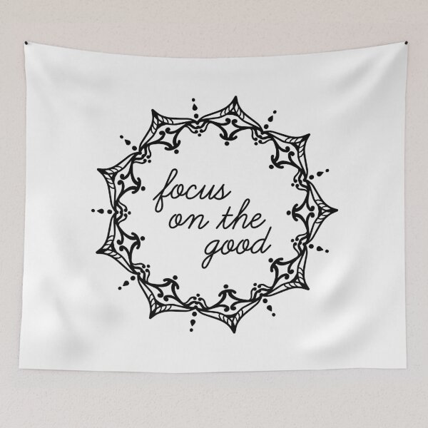 Item preview, "Focus on the Good" Mandala Print Design GC-092-04 designed and sold by GraphicCharms.