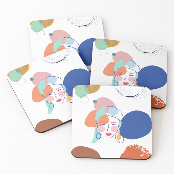 Item preview, abstract korean girl designed and sold by FourNuns.