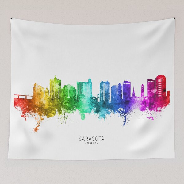 Item preview, Sarasota Florida Skyline designed and sold by ArtPrints.