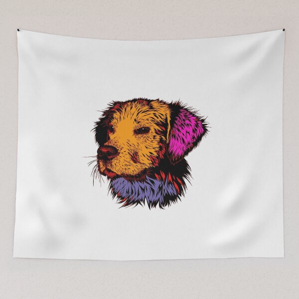 Item preview, Illustration Colorful Puppy Birthday Gift designed and sold by GBDesigner.