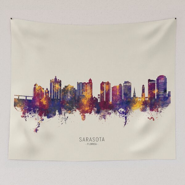 Item preview, Sarasota Florida Skyline designed and sold by ArtPrints.