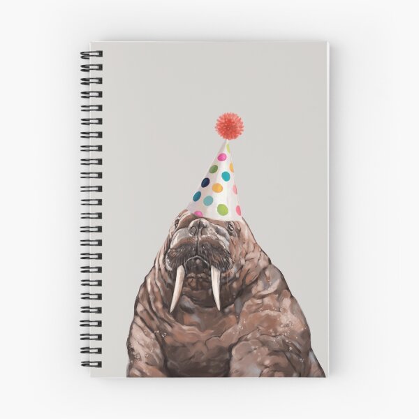 Item preview, Moody Walrus with Party Hat designed and sold by bignosework.