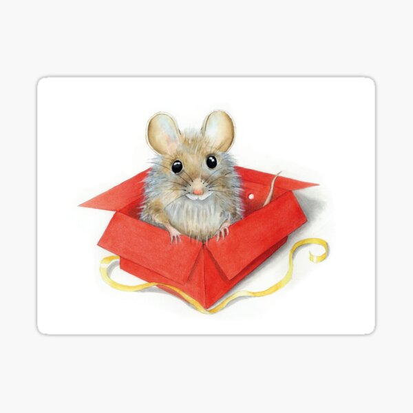 Ratte in Box – aus "Der weiße Elf" Sticker