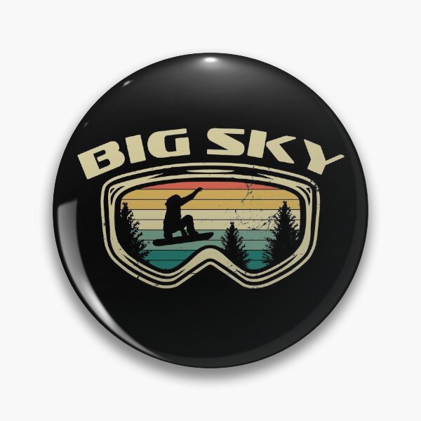 Item preview, Snowboard Big Sky Montana Goggles Big Air Snow designed and sold by Zeelicious Designs.
