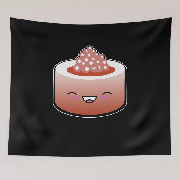 Item preview, Adorable sushi smiling face designed and sold by redshirtz.