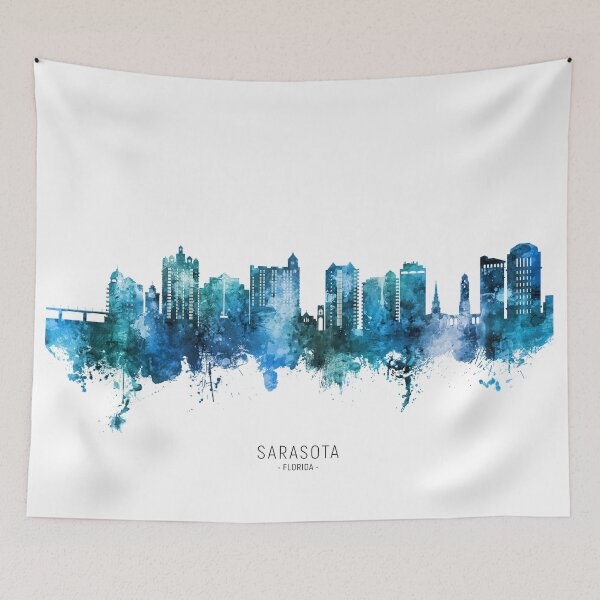 Item preview, Sarasota Florida Skyline designed and sold by ArtPrints.