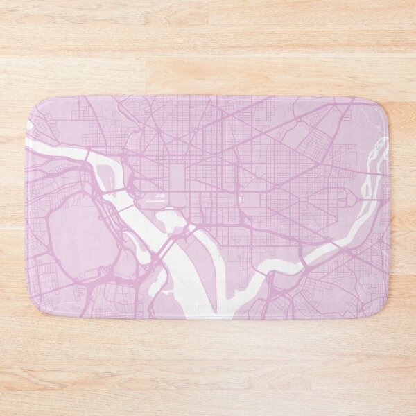 Item preview, Pink Washington DC Map designed and sold by MarzStudio.