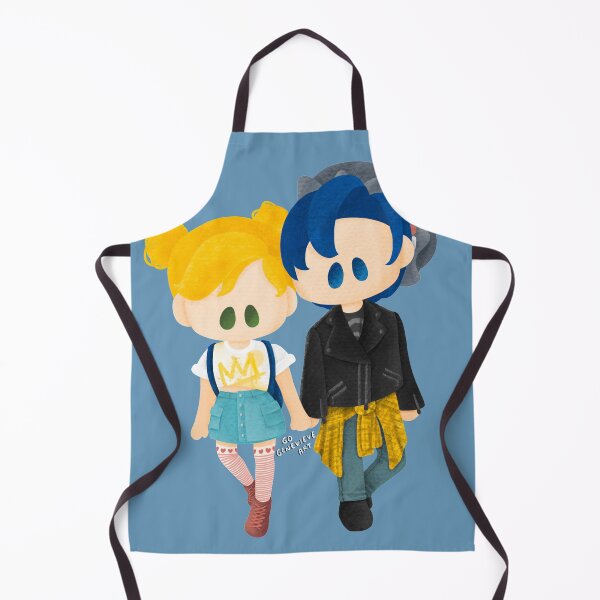 Item preview, Blonde Girl and Raven Boy in School designed and sold by gogenevieve.