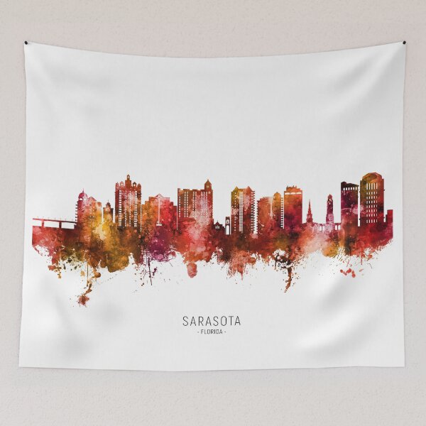 Item preview, Sarasota Florida Skyline designed and sold by ArtPrints.