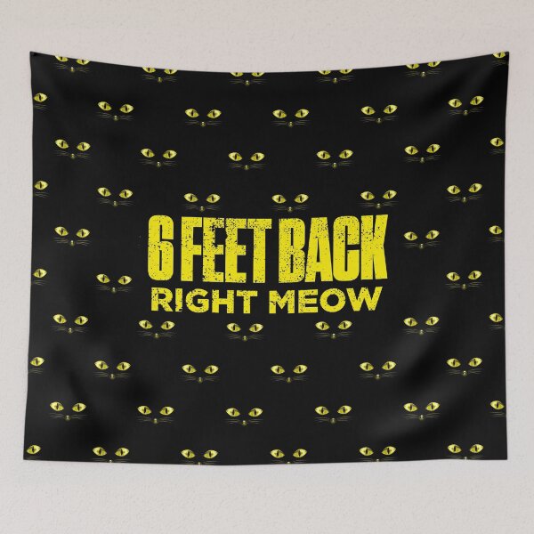 Item preview, 6 Feet Back Cat Funny Distressed designed and sold by artworkbyrihen.