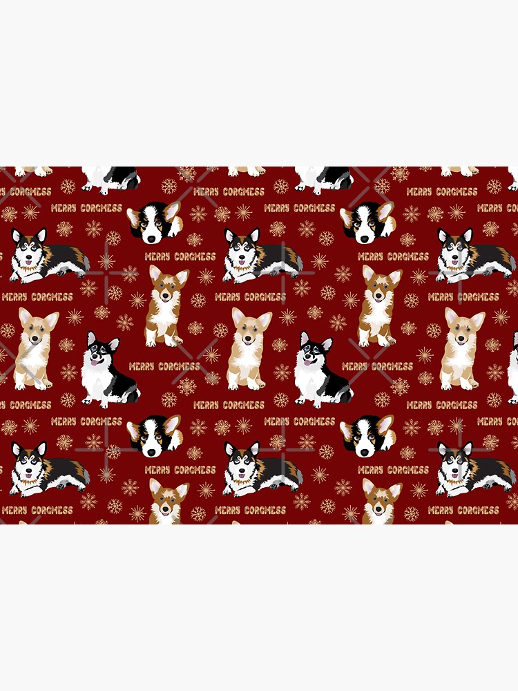 Merry Corgmess - red by Corgiworld
