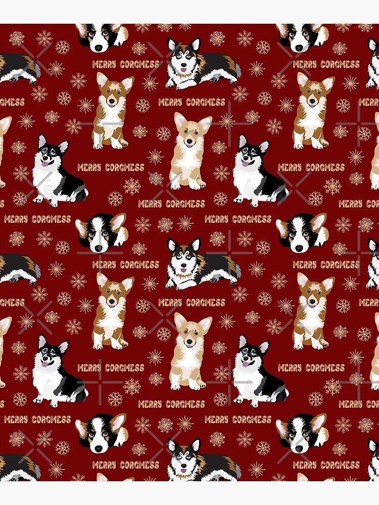 Merry Corgmess - red by Corgiworld