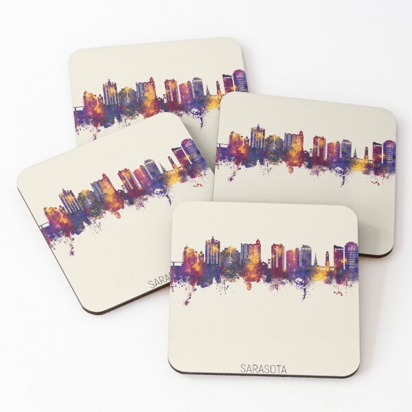 Item preview, Sarasota Florida Skyline designed and sold by ArtPrints.