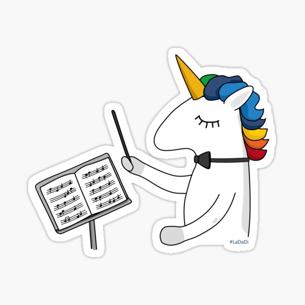 Vista previa del artículo con la obra «Conductor de unicornio», diseñado y vendido por LaDaDi.