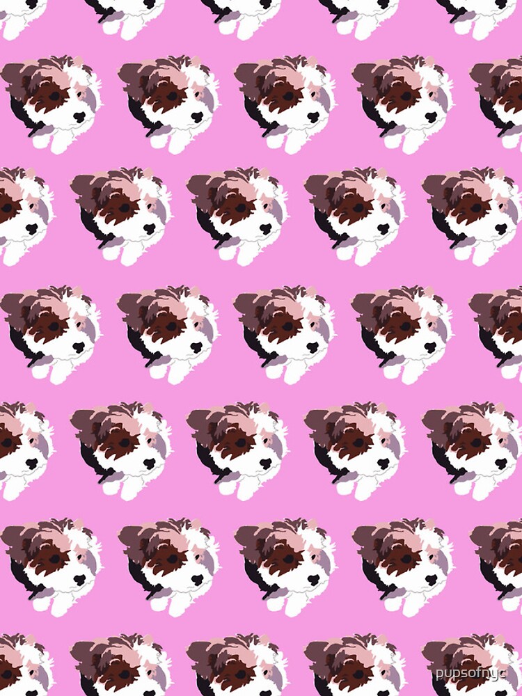 Thumbnail 5 of 5, iPhone Case, Pink Puppy Pattern designed and sold by pupsofnyc.