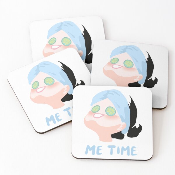 Item preview, Me Time Self Care Funny Skin Face Mask (Black Hair) designed and sold by theclassynerd.