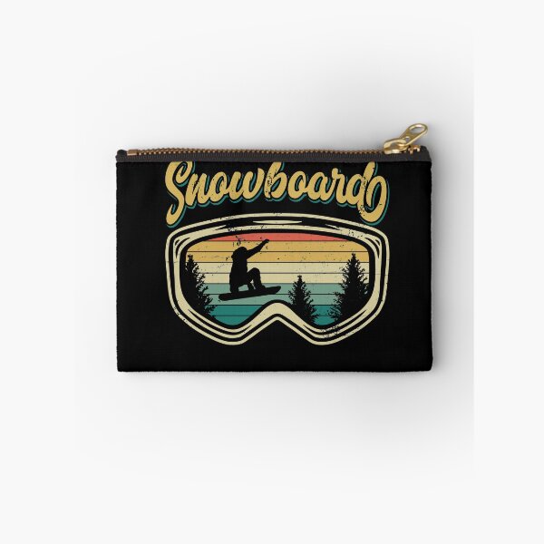 Item preview, Snowboard Distressed Googles Big Air Silhouette Retro Trees designed and sold by Zeelicious Designs.