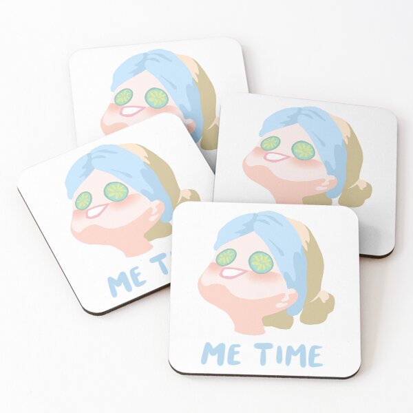 Item preview, Me Time Self Care Funny Skin Face Mask (Blonde Hair) designed and sold by theclassynerd.