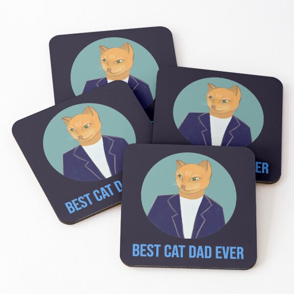 Item preview, Best Cat Dad Ever designed and sold by CatArtStore.