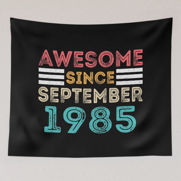 Item preview, Retro Vintage 35th Birthday - Awesome Since September 1985 designed and sold by meedTee.