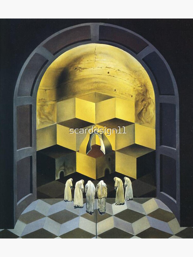 "Salvador Dali Skull of Zurbaran" Sticker by scardesign11 Redbubble