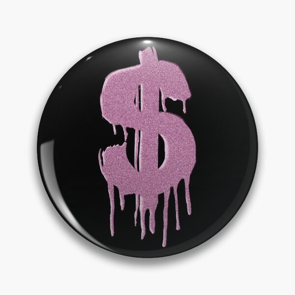 Item preview, Pink Sparkle Paint Drip Money Dollar $ Sign Pattern designed and sold by MarzStudio.