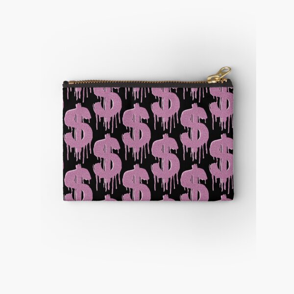 Item preview, Pink Sparkle Paint Drip Money Dollar $ Sign Pattern designed and sold by MarzStudio.