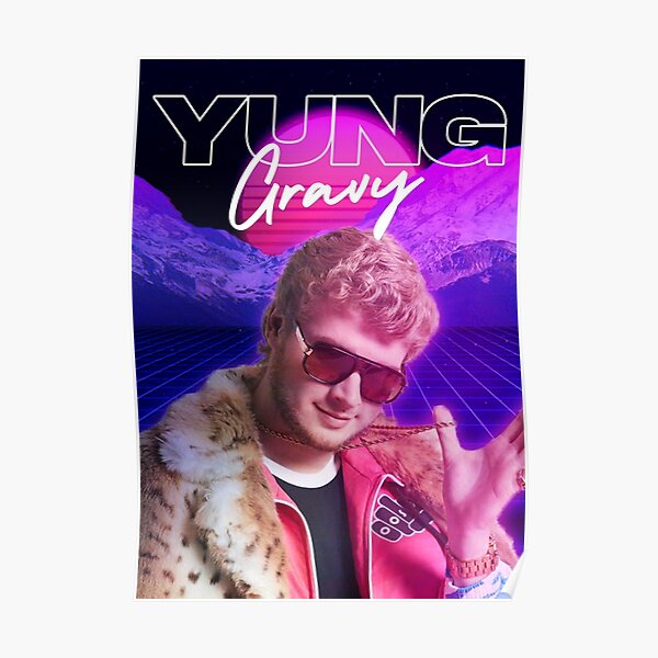 Yung Gravy Vaporwave Poster
