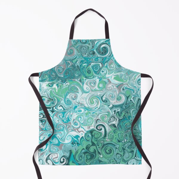 Item preview,   Blue and green abstract retro swirls designed and sold by Diane Hunter Art.