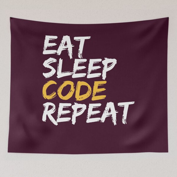 Item preview, Eat Sleep Code Repeat Funny Programming Coding Gift  designed and sold by Sarah38.