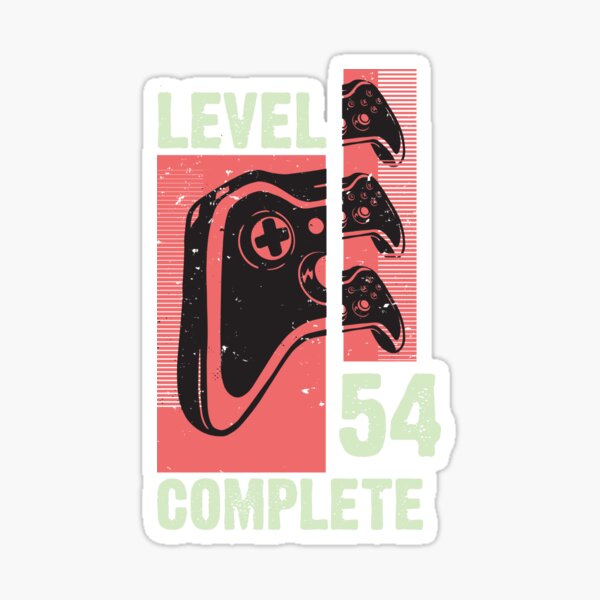 Item preview, Level 54 Complete Gamer Gift 54 Years Old Gaming Video Game designed and sold by Simcom.