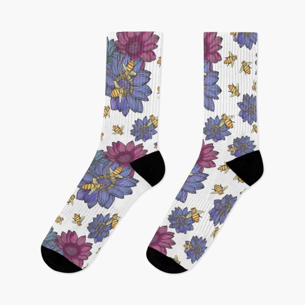 Item preview, Honey Bee Garden - Pink and Purple Color Palette designed and sold by Sketchbook Designs.