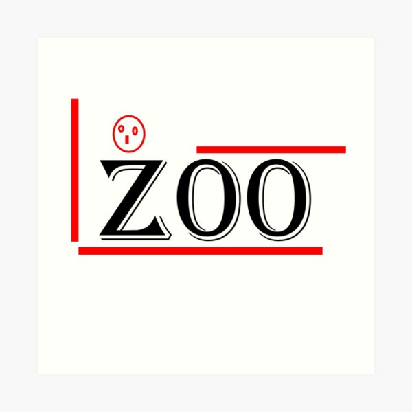 "zoo culture logo" Art Print for Sale by RUCZENO Redbubble