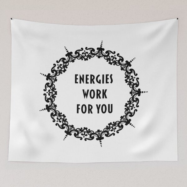 Item preview, "Energies Work For You" Mandala Print Design GC-092-05 designed and sold by GraphicCharms.