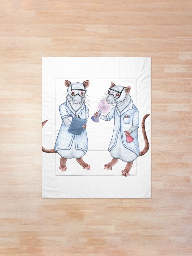 "Lab Rats" Comforter by WolfySilver Redbubble