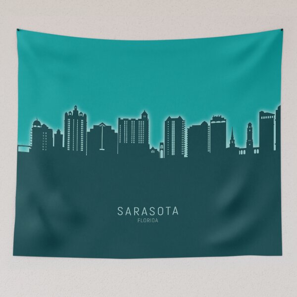 Item preview, Sarasota Florida Skyline designed and sold by ArtPrints.
