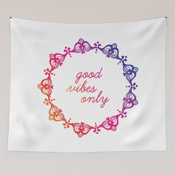 Item preview, "Good Vibes Only"  Mandala Print Design GC-092-06 designed and sold by GraphicCharms.