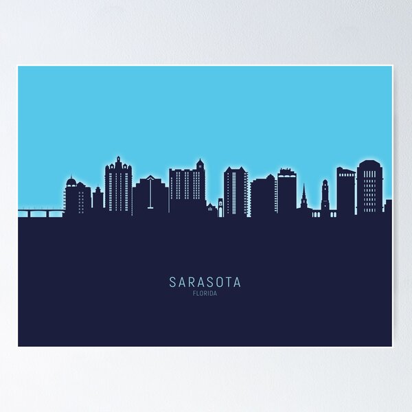 Item preview, Sarasota Florida Skyline designed and sold by ArtPrints.