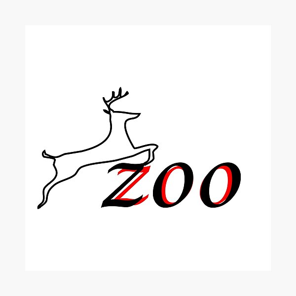 "zoo culture logo" Photographic Print for Sale by RUCZENO Redbubble