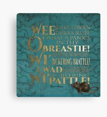 To a mouse Canvas Print