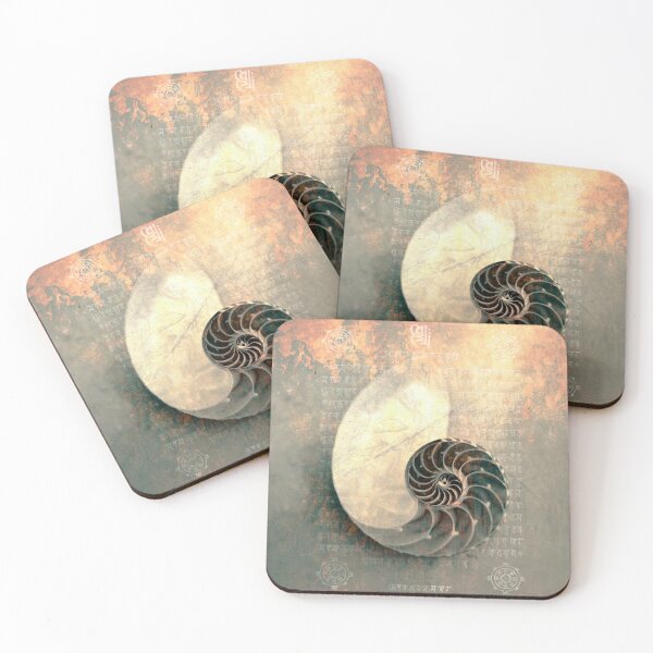 Item preview, Sacred Sanskrit Nautilus Seashell designed and sold by Elena Ray.