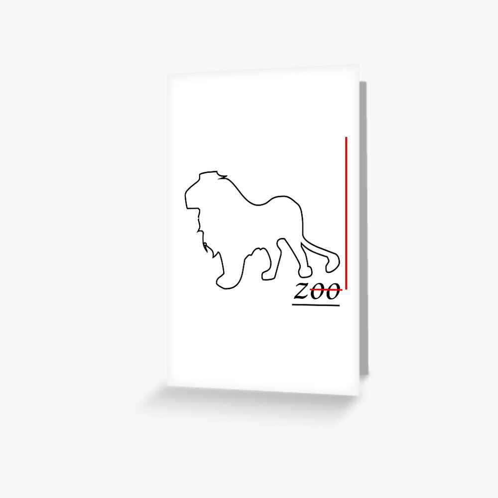 zoo-culture-logo-greeting-card-by-ruczeno-redbubble