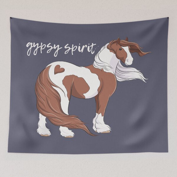 Item preview, Gypsy spirit - gypsy horse vanner cob black and white piebald  designed and sold by Whimsicolourart.