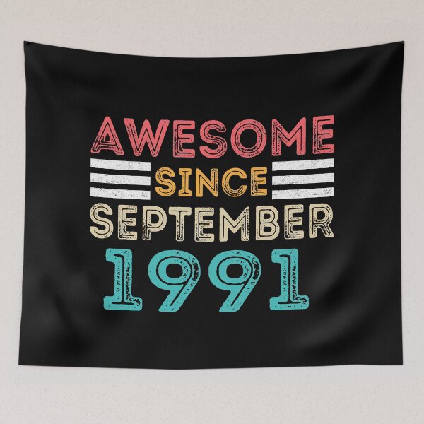 Item preview, Retro Vintage 29th Birthday - Awesome Since September 1991 designed and sold by meedTee.