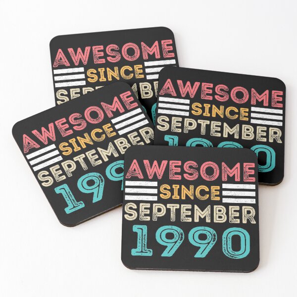 Item preview, Retro Vintage 30th Birthday - Awesome Since September 1990 designed and sold by meedTee.